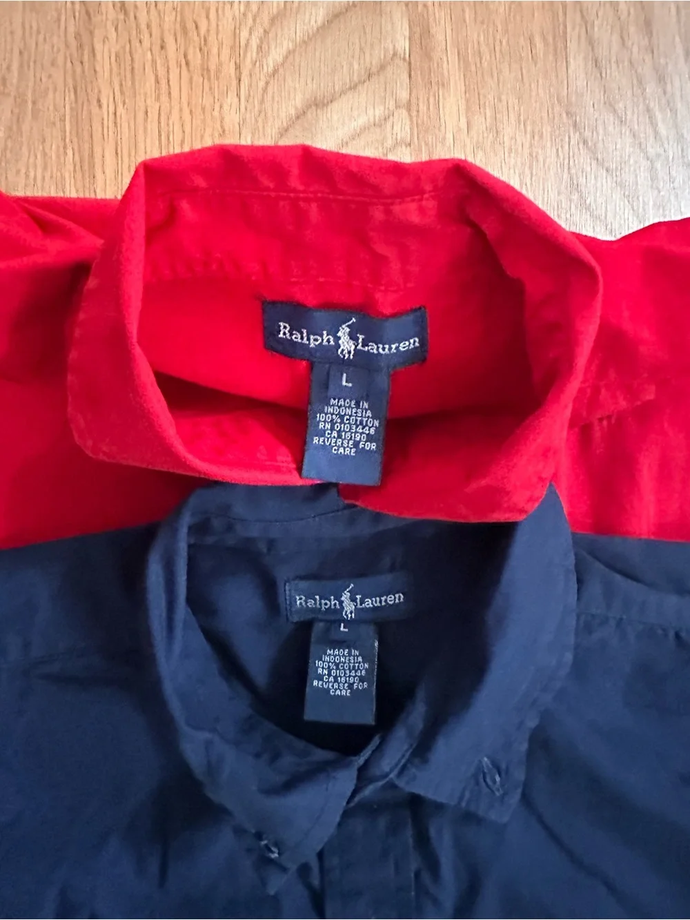 Ralph Lauren kids Button-Down Shirts in Navy and Red